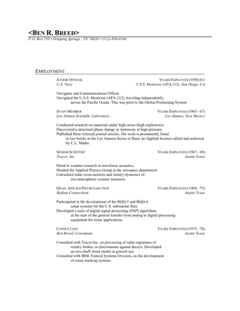 Ben R. Breed, Quantum Probabilities, Submitted to Foundation of Physics, April 2009