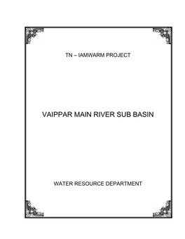 Vaippar Main River Sub Basin