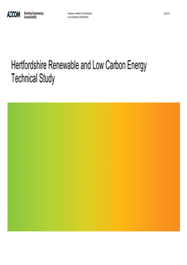 Hertfordshire Renewable and Low Carbon Energy Technical Study 2