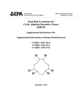 Supplemental Information on Human Health Hazard