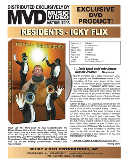 Residents Release a DVD Compilation of Their Many Award Winning Music Videos