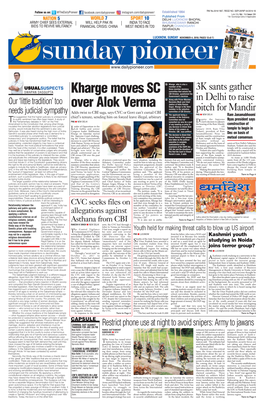 Kharge Moves SC Over Alok Verma