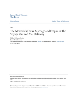 Marriage and Empire in the Voyage out and Mrs Dalloway