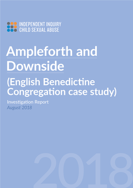 Ampleforth and Downside (English Benedictine Congregation Case