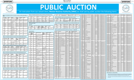 Sale by Public Auction of Uncleared Vehicles