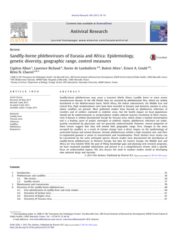 Sandfly-Borne Phleboviruses of Eurasia and Africa