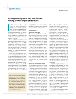 Turning Overlap-Save Into a Multiband Mixing, Downsampling Filter Bank