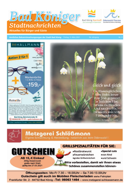 Bad Königer Stadtnachrichten Und Badeblatt 2021-09