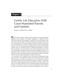 Chapter 4 Family Life Education with Court-Mandated Parents and Families