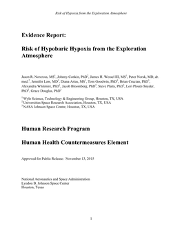 Evidence Report