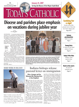 Diocese and Parishes Place Emphasis on Vocations During Jubilee Year
