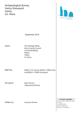 Archaeological Survey, Ventry Graveyard, Ventry, Co. Kerry