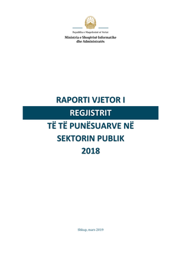 Të Të Punësuarve Në Sektorin Publik 2018