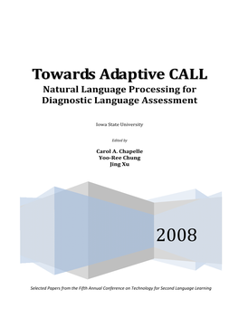 Towards Adaptive CALL Carol A