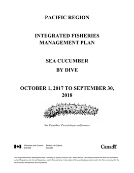 Pacific Region Integrated Fisheries Management Plan