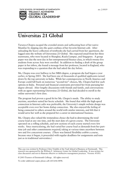 Universitas 21 Global