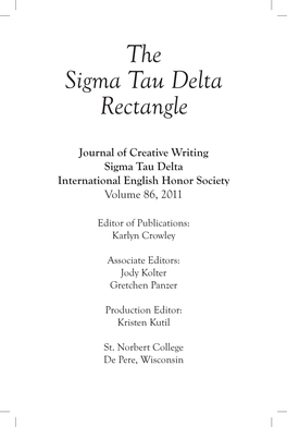 The Sigma Tau Delta Rectangle