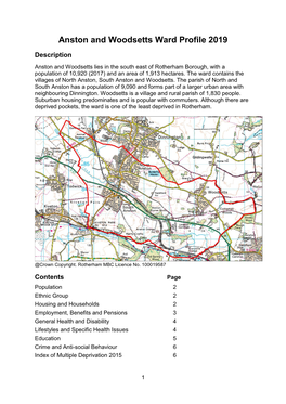 Anston and Woodsetts Ward Profile 2019