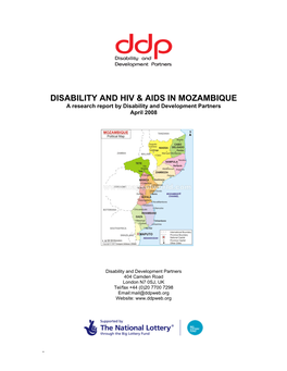 Disability and Hiv & Aids in Mozambique