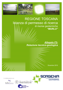 Relazione Tecnico-Geologica