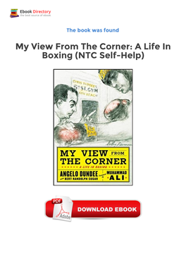Free Ebook Library My View from the Corner: a Life in Boxing