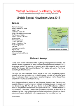 Cartmel Peninsula Local History Society Lindale Special Newsletter