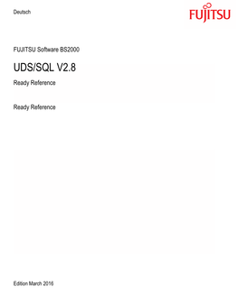 UDS/SQL V2.8 Ready Reference