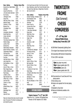 Twentieth Frome Chess Congress