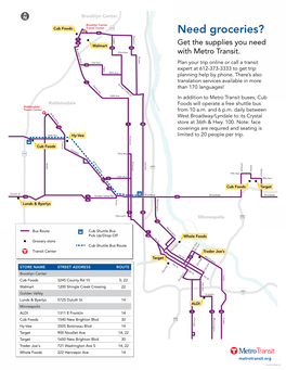 Metro Transit Grocery Store