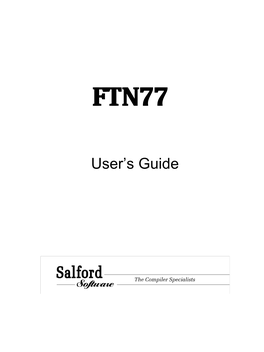 Salford FTN77 User Guide