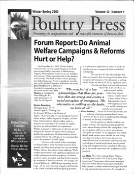UPC Winter-Spring 2002 Poultry Press