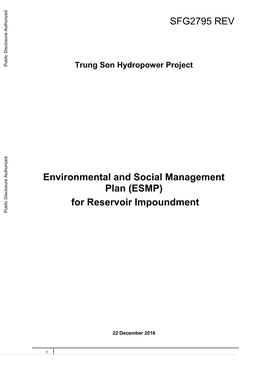 Trung Son Hydropower Project Environmental and Social Management Plan