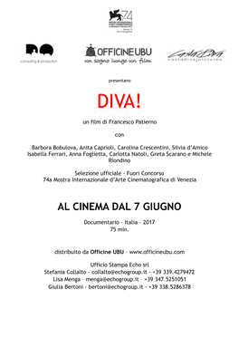 Al Cinema Dal 7 Giugno