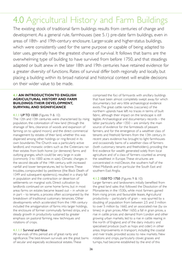 4.0 Agricultural History and Farm Buildings the Existing Stock of Traditional Farm Buildings Results from Centuries of Change and Development