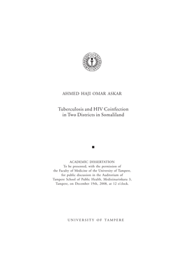 Tuberculosis and HIV Coinfection in Two Districts in Somaliland