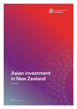 Asian Investment in New Zealand