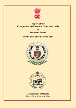 Report of the Comptroller and Auditor General of India on Economic Sector for the Year Ended March 2014