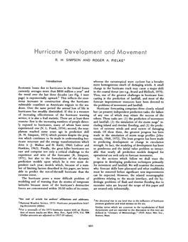 Hurricane Development and Movement
