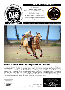 Hawaii Polo Rides for Operation: Toybox Operation: for Rides Polo Hawaii