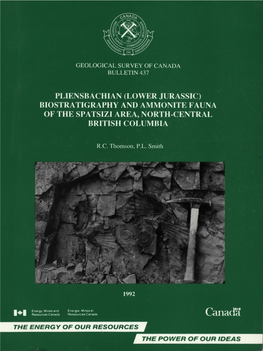 Pliensbachian (Lower Jurassic) Biostratigraphy and Ammonite Fauna of the Spatsizi Area, North-Central British Columbia