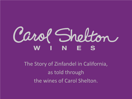 Carol Shelton Wines Newjersey Presentation May2018