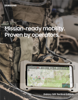 Introducing the Galaxy S20 Tactical Edition - a Massive Leap Forward in Tactical Mobility