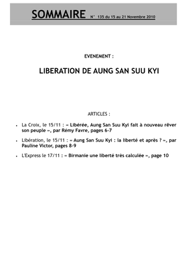 Liberation De Aung San Suu Kyi