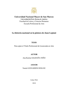 Universidad Nacional Mayor De San Marcos Universidad Del Perú