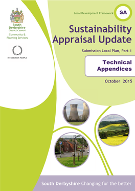 Sustainability Appraisal Update