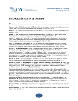 1 Bibliografía Marina De Canarias A