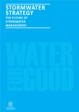 STORMWATER STRATEGY the FUTURE of STORMWATER MANAGEMENT DEPARTMENT for WATER the Document Is Managed by the Policy and Urban Water Division