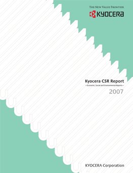 Kyocera CSR Report 2007
