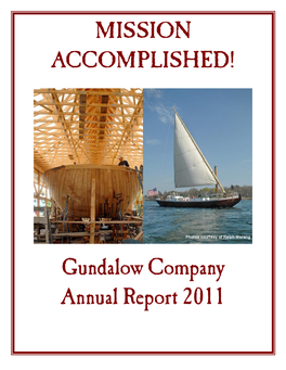 Gundalow Company Annual Report 2011