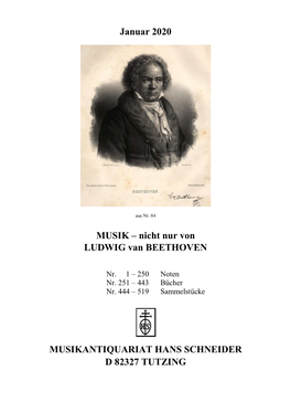 Nicht Nur Von LUDWIG Van BEETHOVEN MUSIKANTIQUARIAT